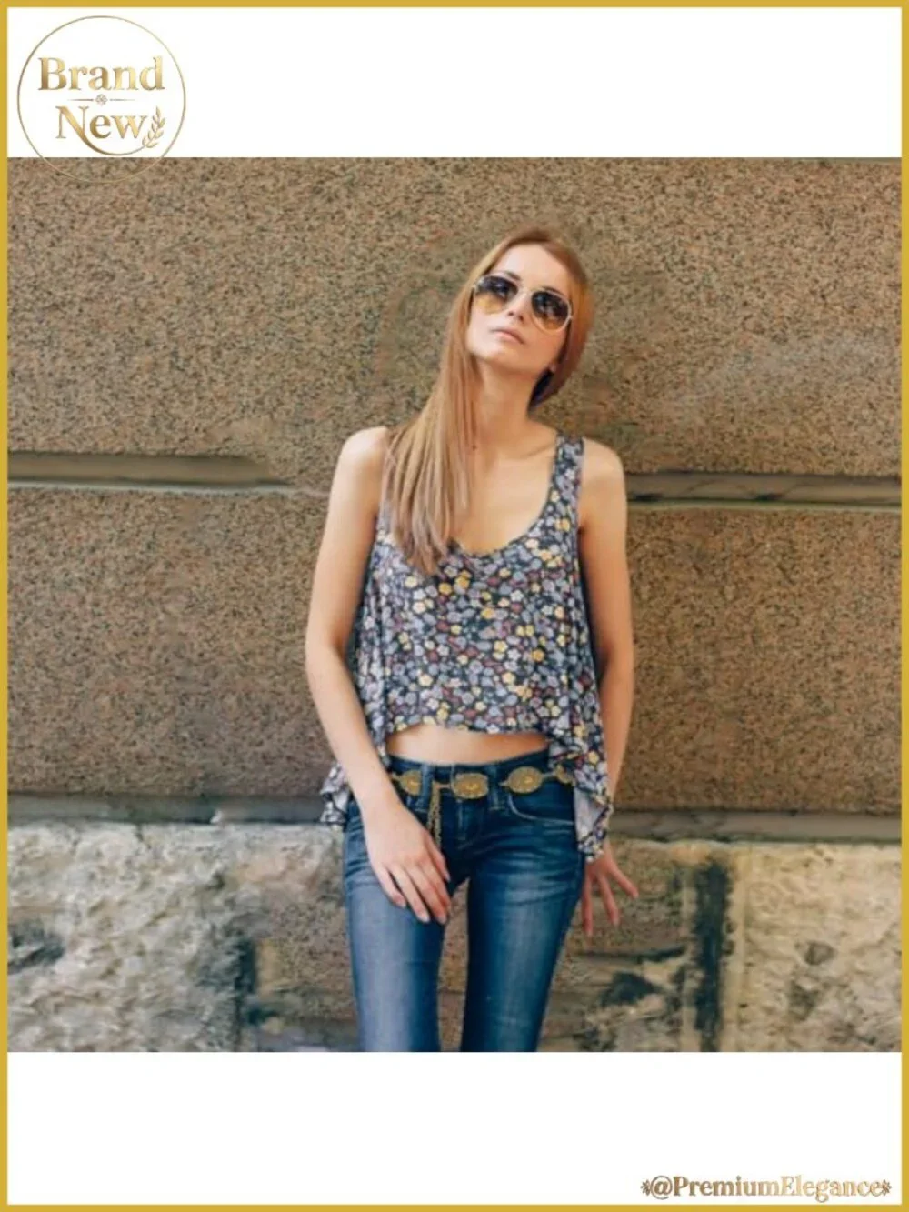 Western Concho Chain Belt Adjustable Waist Chain for Dresses Jeans